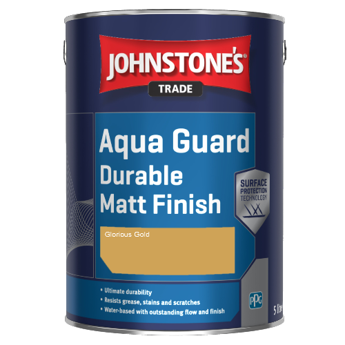 Johnstone's Aqua Guard Durable Matt Finish - Glorious Gold - 1ltr