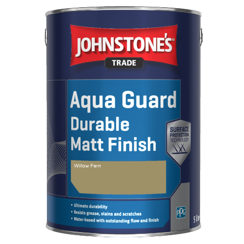 Johnstone's Aqua Guard Durable Matt Finish - Willow Fern - 1ltr