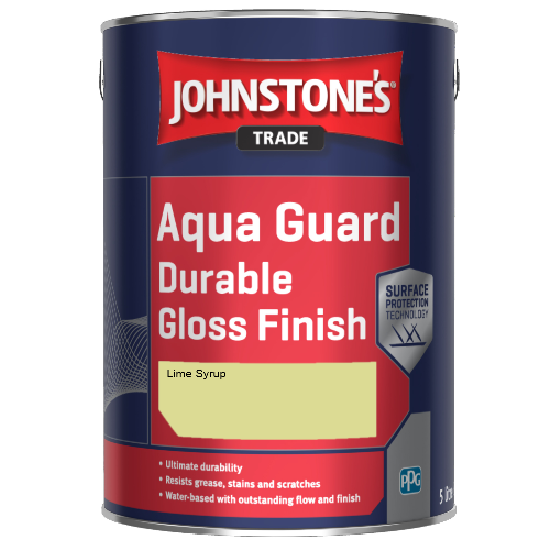 Johnstone's Aqua Guard Durable Gloss Finish - Lime Syrup - 5ltr