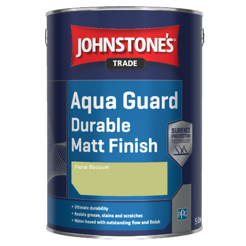 Johnstone's Aqua Guard Durable Matt Finish - Floral Bouquet - 1ltr