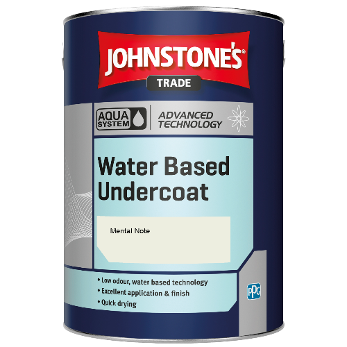 Johnstone's Aqua Water Based Undercoat paint - Mental Note - 1ltr