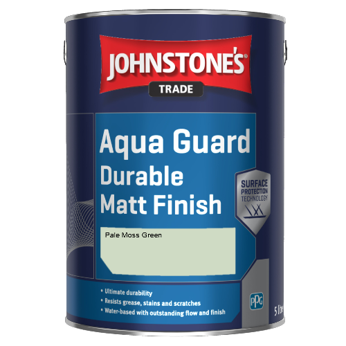 Johnstone's Aqua Guard Durable Matt Finish - Pale Moss Green - 1ltr