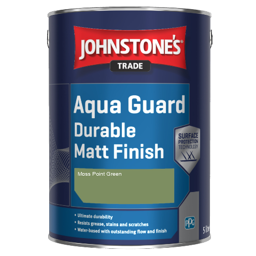 Johnstone's Aqua Guard Durable Matt Finish - Moss Point Green - 1ltr