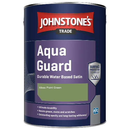 Aqua Guard Durable Water Based Satin - Moss Point Green - 1ltr