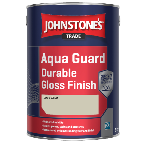 Johnstone's Aqua Guard Durable Gloss Finish - Only Olive - 1ltr