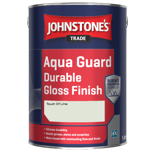 Johnstone's Aqua Guard Durable Gloss Finish - Touch Of Lime - 1ltr