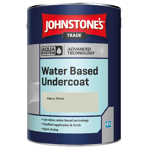 Johnstone's Aqua Water Based Undercoat paint - Merry Music - 5ltr