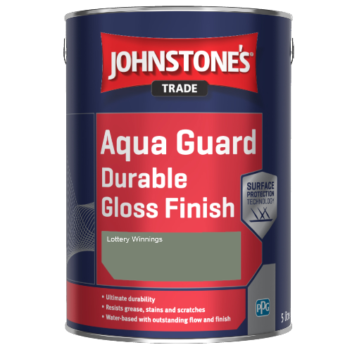 Johnstone's Aqua Guard Durable Gloss Finish - Lottery Winnings - 5ltr