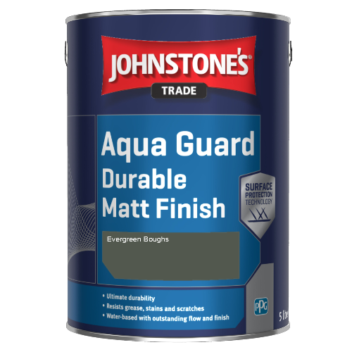 Johnstone's Aqua Guard Durable Matt Finish - Evergreen Boughs - 1ltr