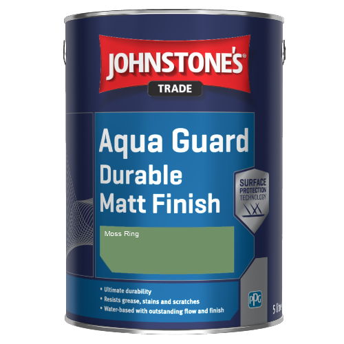 Johnstone's Aqua Guard Durable Matt Finish - Moss Ring - 2.5ltr