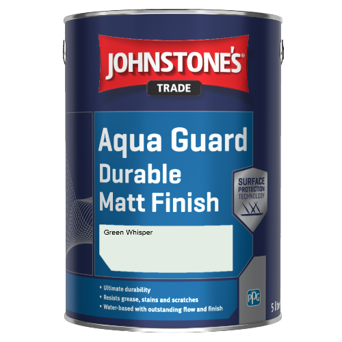 Johnstone's Aqua Guard Durable Matt Finish - Green Whisper - 1ltr
