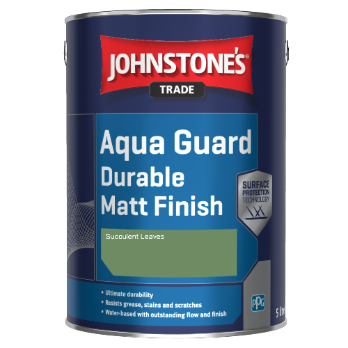 Johnstone's Aqua Guard Durable Matt Finish - Succulent Leaves - 2.5ltr