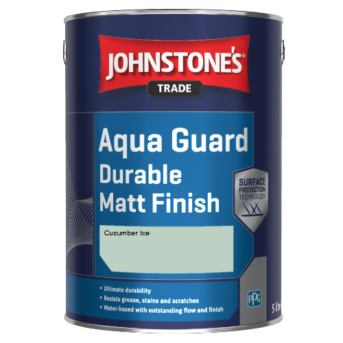Johnstone's Aqua Guard Durable Matt Finish - Cucumber Ice - 1ltr
