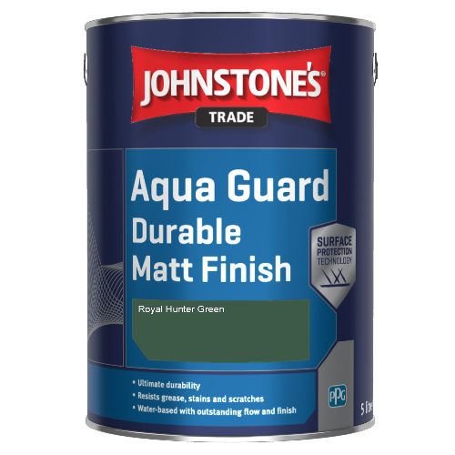 Johnstone's Aqua Guard Durable Matt Finish - Royal Hunter Green - 1ltr