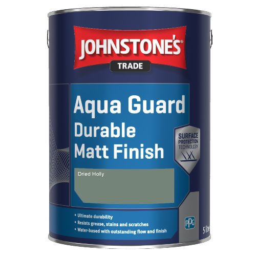 Johnstone's Aqua Guard Durable Matt Finish - Dried Holly - 1ltr