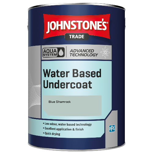 Johnstone's Aqua Water Based Undercoat paint - Blue Shamrock - 5ltr