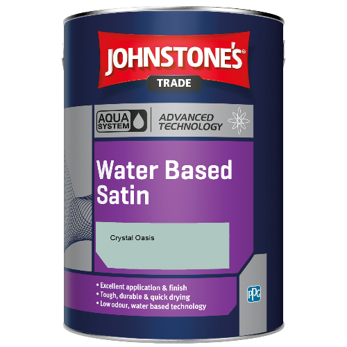 Johnstone's Aqua Water Based Satin finish paint - Crystal Oasis - 2.5ltr
