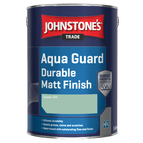 Johnstone's Aqua Guard Durable Matt Finish - Green Silk - 1ltr