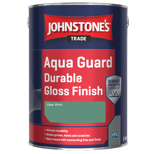 Johnstone's Aqua Guard Durable Gloss Finish - Gale Wind - 1ltr