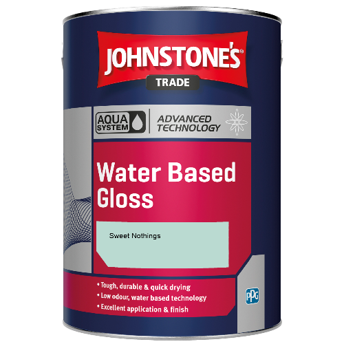 Johnstone's Aqua Water Based Gloss paint - Sweet Nothings - 1ltr