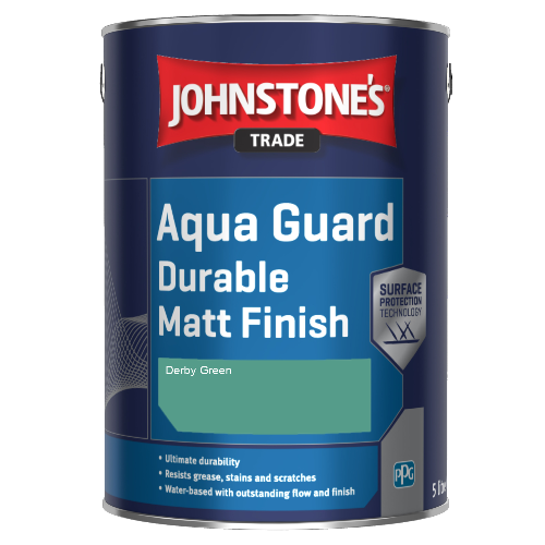 Johnstone's Aqua Guard Durable Matt Finish - Derby Green - 1ltr