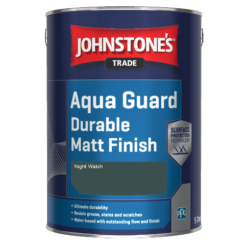 Johnstone's Aqua Guard Durable Matt Finish - Night Watch - 1ltr