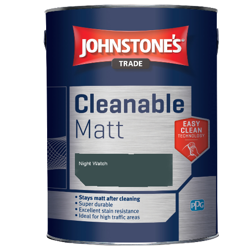 Johnstone's Trade Cleanable Matt emulsion paint - Night Watch - 5ltr