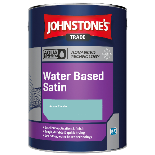 Johnstone's Aqua Water Based Satin finish paint - Aqua Fiesta - 2.5ltr
