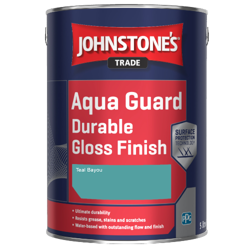 Johnstone's Aqua Guard Durable Gloss Finish - Teal Bayou - 1ltr