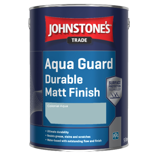 Johnstone's Aqua Guard Durable Matt Finish - Colonial Aqua - 1ltr