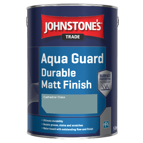 Johnstone's Aqua Guard Durable Matt Finish - Cathedral Glass - 1ltr
