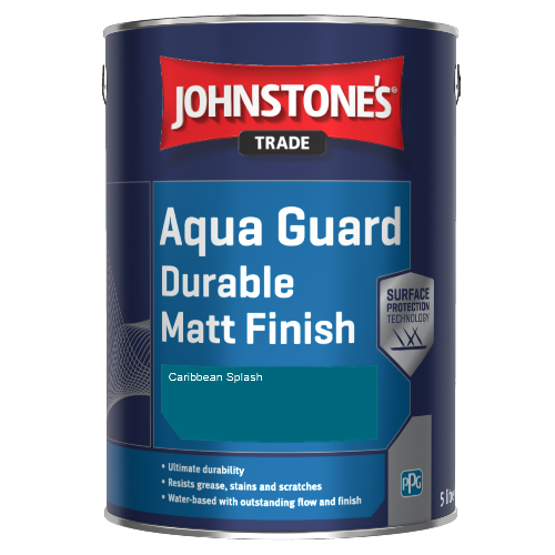 Johnstone's Aqua Guard Durable Matt Finish - Caribbean Splash - 1ltr