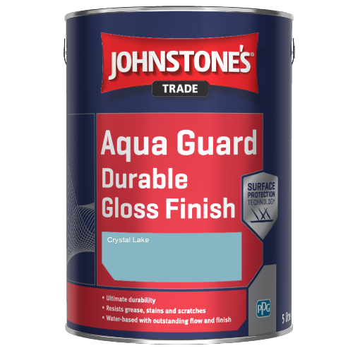 Johnstone's Aqua Guard Durable Gloss Finish - Crystal Lake - 2.5ltr