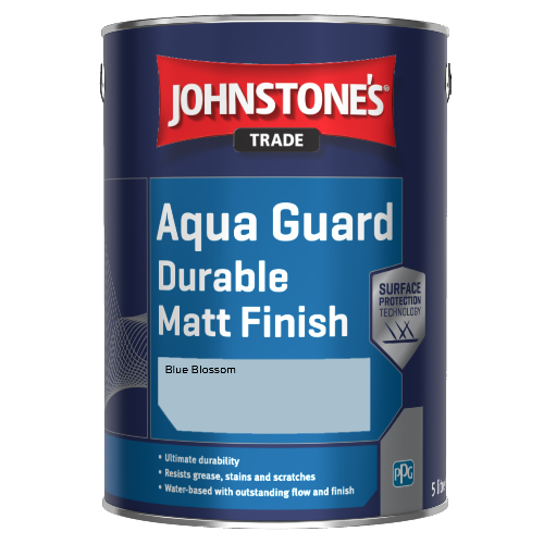 Johnstone's Aqua Guard Durable Matt Finish - Blue Blossom  - 5ltr