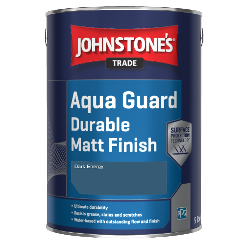 Johnstone's Aqua Guard Durable Matt Finish - Dark Energy - 5ltr