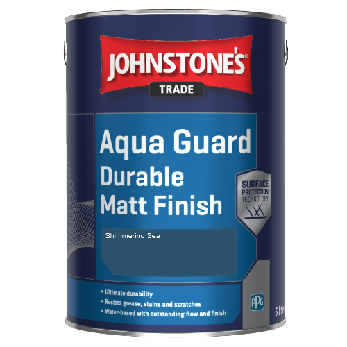 Johnstone's Aqua Guard Durable Matt Finish - Shimmering Sea - 1ltr