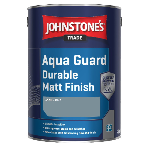 Johnstone's Aqua Guard Durable Matt Finish - Chalky Blue - 1ltr