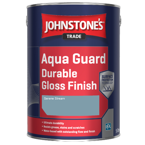 Johnstone's Aqua Guard Durable Gloss Finish - Serene Stream - 1ltr