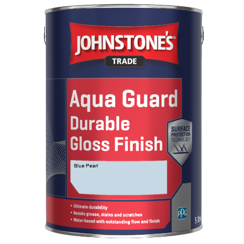 Johnstone's Aqua Guard Durable Gloss Finish - Blue Pearl - 1ltr