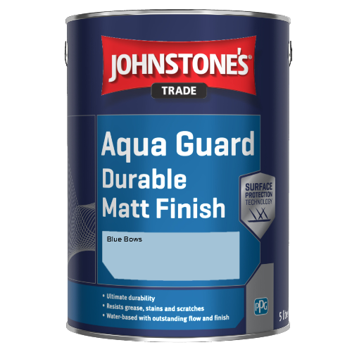 Johnstone's Aqua Guard Durable Matt Finish - Blue Bows - 1ltr