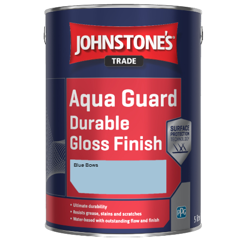 Johnstone's Aqua Guard Durable Gloss Finish - Blue Bows - 1ltr