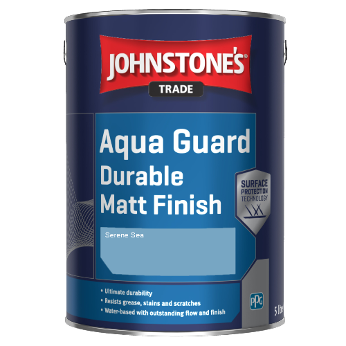 Johnstone's Aqua Guard Durable Matt Finish - Serene Sea - 1ltr