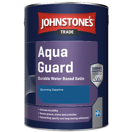 Aqua Guard Durable Water Based Satin - Stunning Sapphire - 2.5ltr