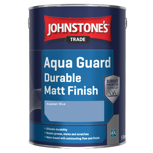 Johnstone's Aqua Guard Durable Matt Finish - Alaskan Blue - 1ltr