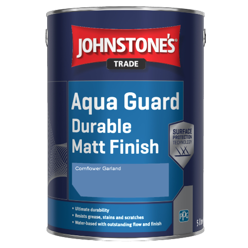 Johnstone's Aqua Guard Durable Matt Finish - Cornflower Garland - 1ltr