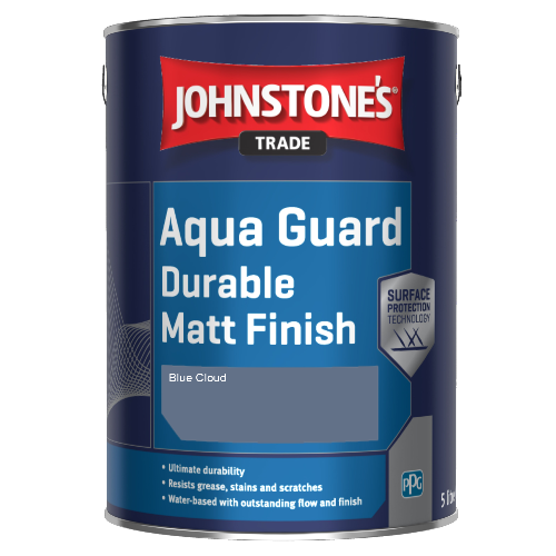 Johnstone's Aqua Guard Durable Matt Finish - Blue Cloud - 1ltr