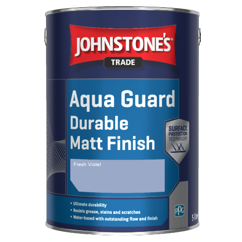 Johnstone's Aqua Guard Durable Matt Finish - Fresh Violet - 1ltr