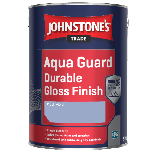 Johnstone's Aqua Guard Durable Gloss Finish - Fresh Violet - 1ltr