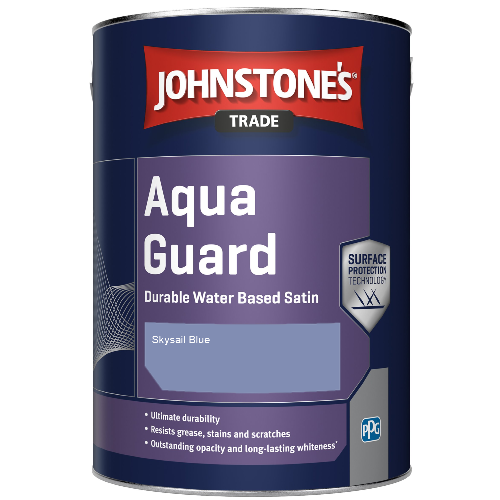 Aqua Guard Durable Water Based Satin - Skysail Blue - 1ltr