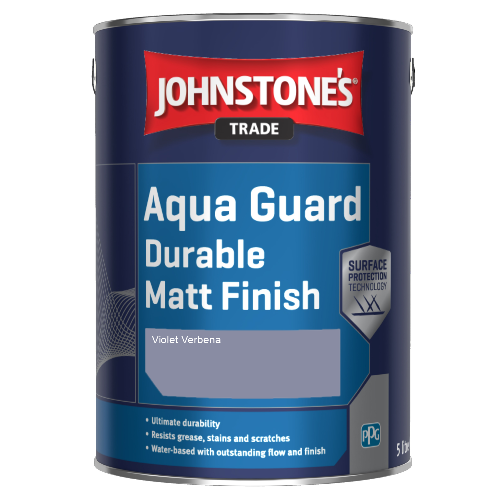 Johnstone's Aqua Guard Durable Matt Finish - Violet Verbena - 1ltr